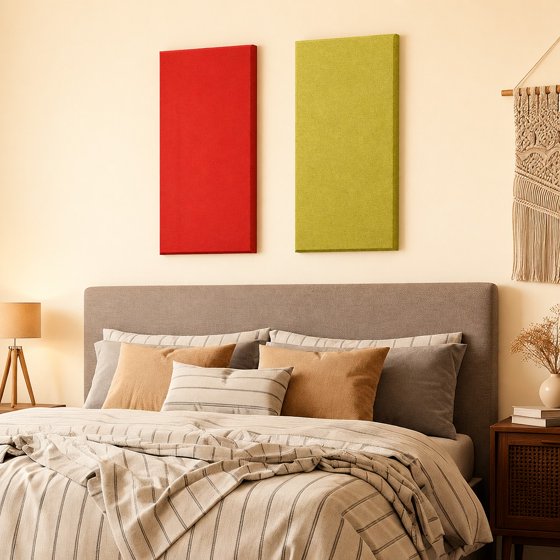 Norcho Large Fiberglass Acoustic Panels 39.4" x 19.7" x 1.6", Sound Proof Wall Panels, Sound Absorbing Acoustic Panels for Interior Wall Decor, Studio, Living Room, Theater, Red
