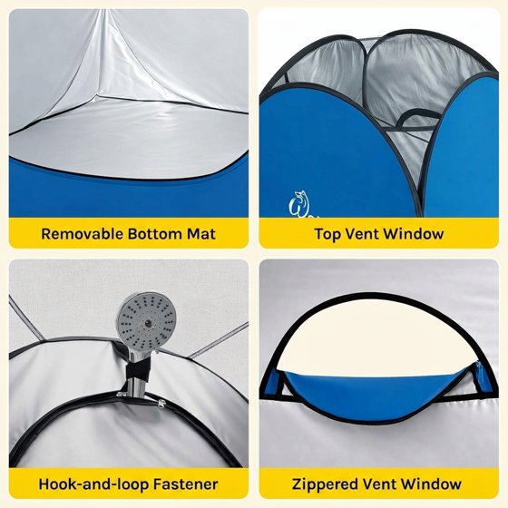 Norcho Pop Up Changing Tent for Beach Camping, Portable Shower Privacy Shelter Instant, 6.2-6.9ft High