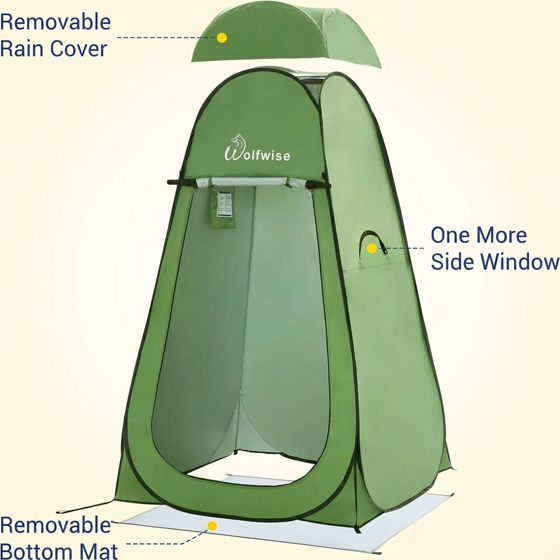 Norcho Pop Up Changing Tent for Beach Camping, Portable Shower Privacy Shelter Instant, 6.2-6.9ft High