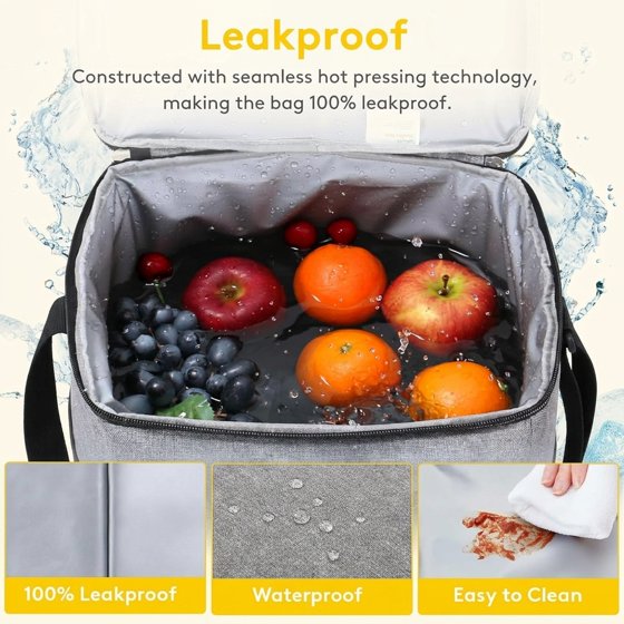Norcho Collapsible Insulated Cooler Bag 30-60 Cans, Leakproof Portable Soft Tote for Camping BBQ Outdoor