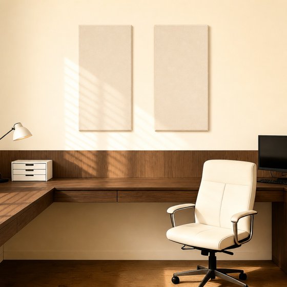 Norcho Large Fiberglass Acoustic Panels 39.4" x 19.7" x 1.6", Sound Proof Wall Panels, Sound Absorbing Acoustic Panels for Interior Wall Decor, Studio, Living Room, Theater, Beige
