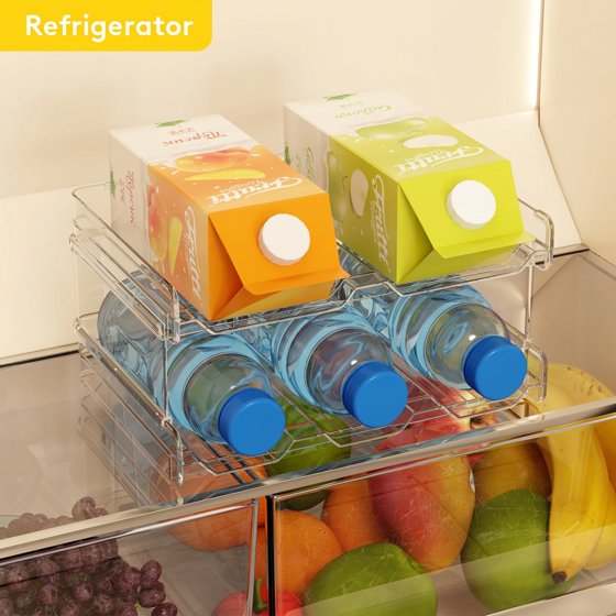 Norcho Stackable Water Bottle Organizer Cabinet, Extra Large Holder for 5 Bottles, Pantry Fridge Wine Rack Storage