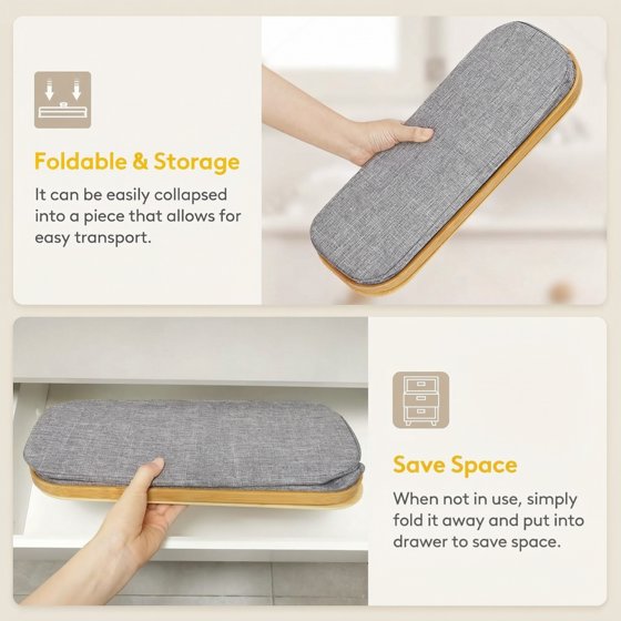 Norcho Collapsible Fabric Toilet Paper Storage Holder for 12–16 Rolls, Freestanding Toilet Paper Basket with Bamboo Lid, , 30L, Light Gray