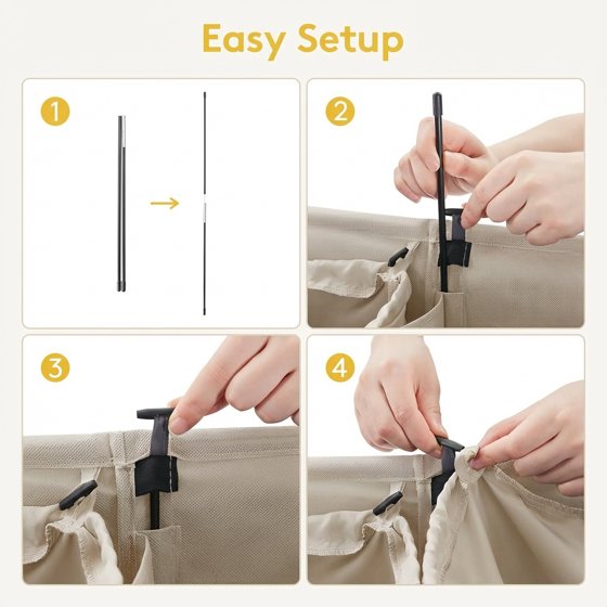Norcho 160L Double Laundry Hamper with Lid, Divided Laundry Basket with Removable Bags and Handles, Large Separated Clothes Basket, Gray