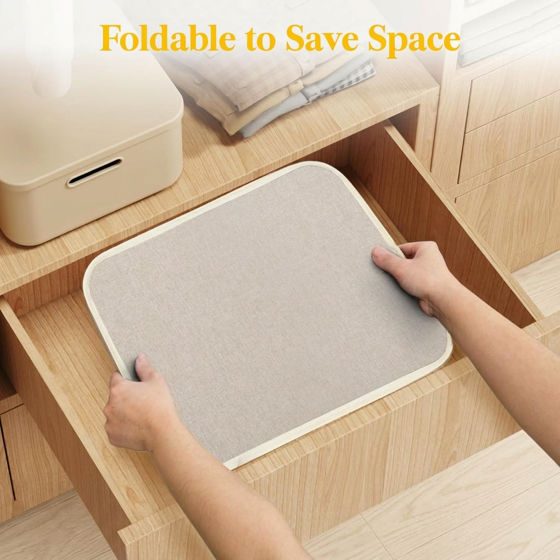 Norcho 100L Tall Collapsible Laundry Hamper with Handles, Foldable Portable Clothes Basket for Dorm Bathroom, Beige