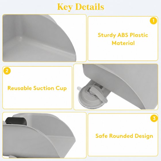 Hair Wash Basin for Kids, Portable Shampoo Bowl, Hair Washing Tray for Sink at Home, Hair Washing Station, Silver Gray