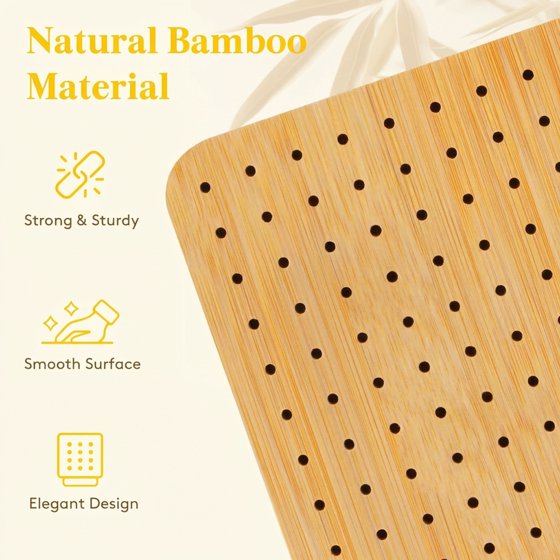 Norcho 5.9" Bamboo Crochet Blocking Board with 10 Pegs, Granny Square Mats for Knitting and Crocheting Projects (5.0) | 1 rating