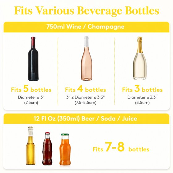 Norcho 6.5L Ice Bucket 2-Pack for Parties, Portable Drink Chiller Tub with Scoop, Plastic Beverage Cooler for Champagne, Wine, Beer and Cocktails