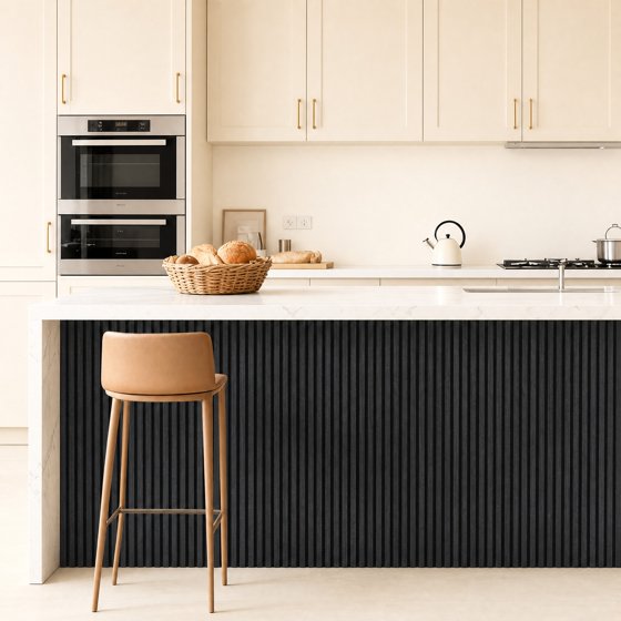 4-Piece Wood Wall Panels for Interior Wall Decor, 47.2" x 23.6" Soundproof Acoustic Wall Panels, Black