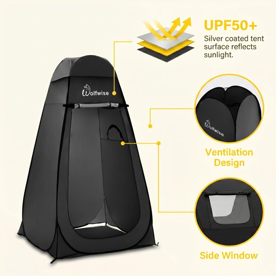 Norcho Pop Up Changing Tent for Beach Camping, Portable Shower Privacy Shelter Instant, 6.2-6.9ft High