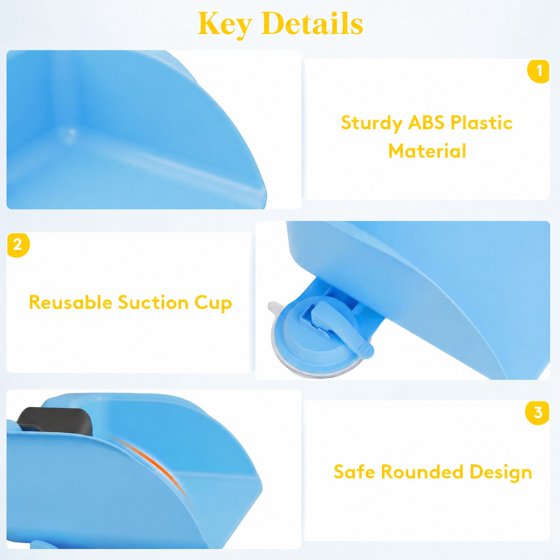 Hair Wash Basin for Kids, Portable Shampoo Bowl, Hair Washing Tray for Sink at Home, Hair Washing Station, Ocean Blue