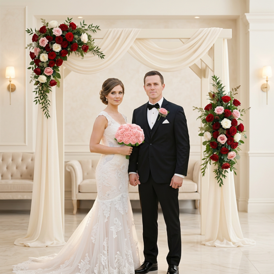 Norcho 50 Pcs Blush Foam Roses Artificial Flowers Stems, Real Looking Fake for DIY Wedding Bouquets Centerpieces Valentine Decor