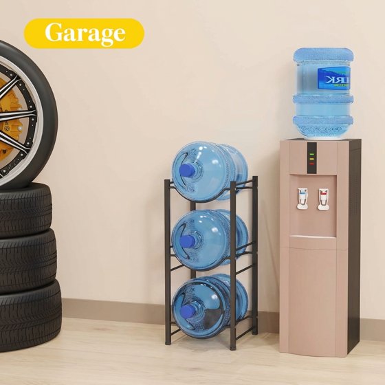 Norcho 5 Gallon Water Jug Holder, 3 Tier Water Bottle Stand with 3 Slots, Heavy Duty Water Dispenser Rack for Home and Office