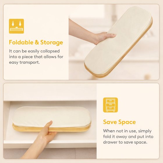 Norcho Toilet Paper Storage Holder for 12–16 Rolls, Freestanding Toilet Paper Basket with Bamboo Lid, Collapsible Fabric Bathroom Organizer for Mega Rolls, 30L, White