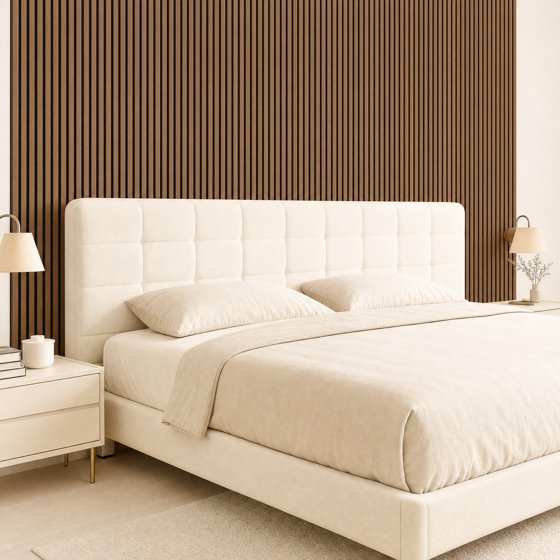 4-Piece Wood Wall Panels for Interior Wall Decor, 47.2" x 23.6" Soundproof Acoustic Wall Panels, Brown
