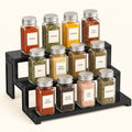Norcho 3 Tier Spice Rack, 12" Countertop Organizer, Tool-Free Pantry Storage & Display Riser, Kitchen Organizer