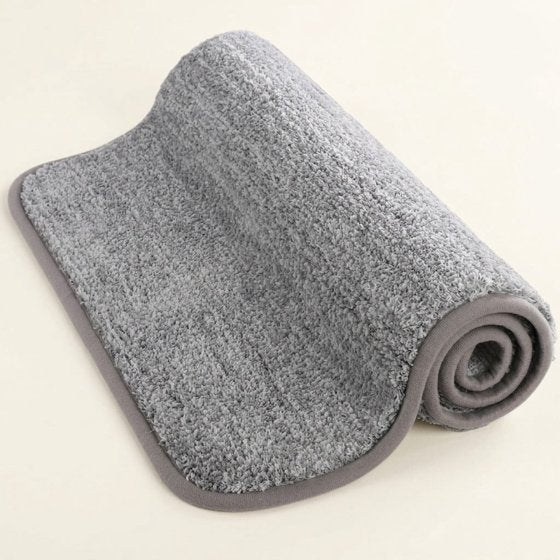 Norcho 35x24" Water Absorbent Door Mat, Low Profile Non Slip Rubber Indoor Entrance Rug Dirt Trapper, Grey