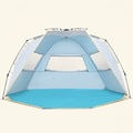 Norcho 4-5 Person Beach Tent UPF 50+ Portable Shade Canopy with Extended Porch, Ventilated Windproof, Blue
