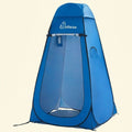 Norcho 47x83" Pop Up Shower Tent with Floor, Portable Changing Privacy Toilet Shelter with Ventilation, Blue
