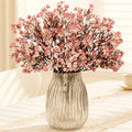 Norcho Baby’s Breath Artificial Flowers, 10 Bundles Silk Gypsophila Faux Stems for Wedding Bouquets, Home Decor, Centerpieces, DIY, Farmhouse/Party, Beige Brown