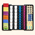 Norcho Coffee Pod Holder Drawer Organizer, Expandable Coffee Pod Storage Drawer for K-Cup, Nespresso OriginalLine & VertuoLine Capsules, Tea Bag and Bar Organizer Insert