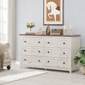Norcho Farmhouse 6-Drawer Dresser for Bedroom, Tall Wooden Chest of Drawers Organizer for Bedroom, Living Room, Hallway, Entryway
