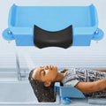 Hair Wash Basin for Kids, Portable Shampoo Bowl, Hair Washing Tray for Sink at Home, Hair Washing Station, Ocean Blue