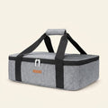 Norcho Insulated Casserole Carrier Keeps Food Hot Cold, Thermal Tote Fits 9x13" Baking Dish, Grey