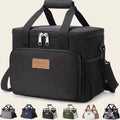 Norcho Insulated Lunch Bag Soft Cooler Tote for Adults, Black 40-Can 24L