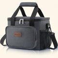 Norcho Insulated Lunch Bag Soft Cooler Tote for Adults, Dark Gray 12-Can 9L