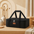 Norcho Insulated Single Decker Casserole Carrier, Lasagna Tote Bag for Hot or Cold Food, Fits 9" x 13" Baking Dish, Black