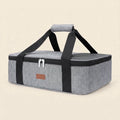 Norcho Insulated Single Decker Casserole Carrier, Lasagna Tote Bag for Hot or Cold Food, Fits 9" x 13" Baking Dish, Gray