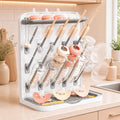 Norcho Large Baby Bottle Drying Rack with 15 Hooks, Newborn Essentials Countertop Organizer, Rack Dryer for Bottles, Pacifiers & Pump Parts