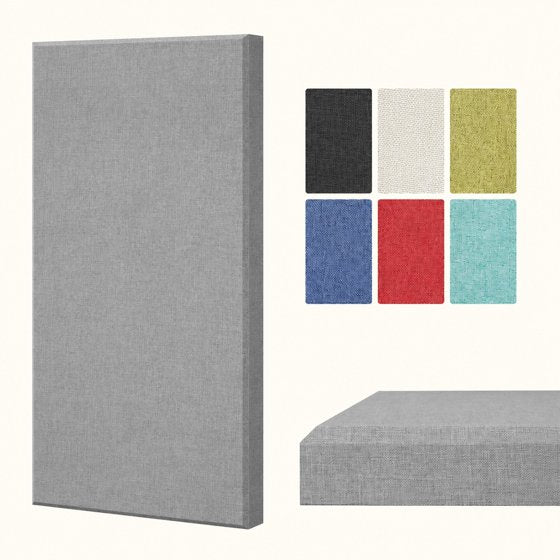 Norcho Large Fiberglass Acoustic Panels 39.4" x 19.7" x 1.6", Sound Proof Wall Panels, Sound Absorbing Acoustic Panels for Interior Wall Decor, Studio, Living Room, Theater, Gray