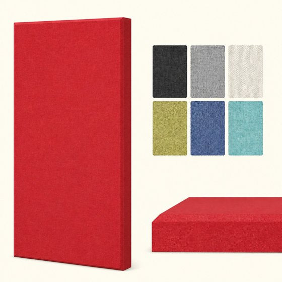 Norcho Large Fiberglass Acoustic Panels 39.4" x 19.7" x 1.6", Sound Proof Wall Panels, Sound Absorbing Acoustic Panels for Interior Wall Decor, Studio, Living Room, Theater, Red