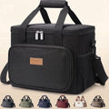 Norcho Large Insulated Lunch Bag Cooler Tote for Adults, Soft Lunch Box for Men and Women, 24-Can (16L), Black