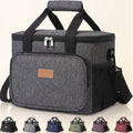 Norcho Large Insulated Lunch Bag Soft Cooler Tote for Adults, Dark Gray 24-Can 16L