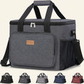 Norcho Large Insulated Lunch Bag Soft Cooler Tote for Adults, Dark Gray 40-Can 24L