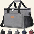 Norcho Large Insulated Lunch Bag Soft Cooler Tote for Adults, Gray 40-Can 24L