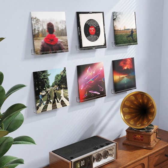 Norcho 12" Floating Shelves for Living Room, 10-Pack Narrow Wall Shelves, Wall Decor