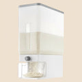 Norcho Rice Dispenser, 25 lb (11.3 kg) Sealed Rice Storage Container with Measuring Cup, Moisture Proof, Kitchen Pantry, Clear