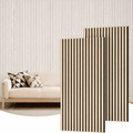 2-Piece Wood Wall Panels for Interior Wall Decor, 47.2" x 23.6" Soundproof Acoustic Wall Panels, Walnut