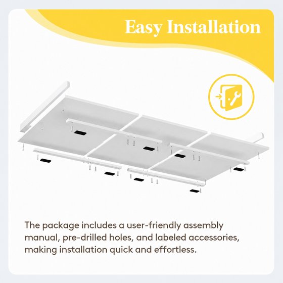 Norcho Washer Dryer Countertop with Edge Rails, Melamine Laundry Room Organizer Shelf, Storage Surface for Washer and Dryer Top, Laundry Organization Countertop for Utility Room