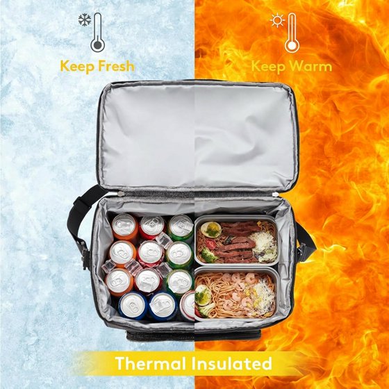 Norcho Insulated Cooler Bag 32-48 Can Leakproof Beach Cooler, Lightweight Double Layer Soft Ice Chest