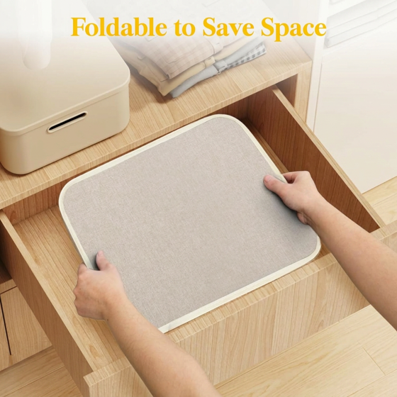 Norcho 80L Tall Collapsible Laundry Hamper with Handles, Foldable Portable Clothes Basket for Dorm Bathroom, Beige
