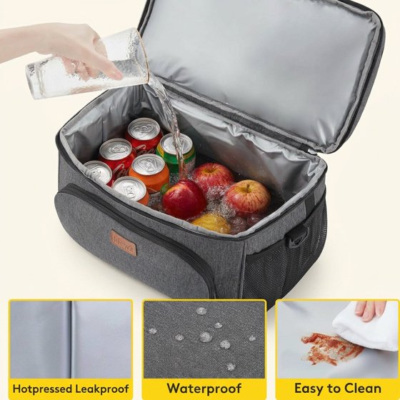 Norcho Insulated Cooler Bag 32-48 Can Leakproof Beach Cooler, Lightweight Double Layer Soft Ice Chest