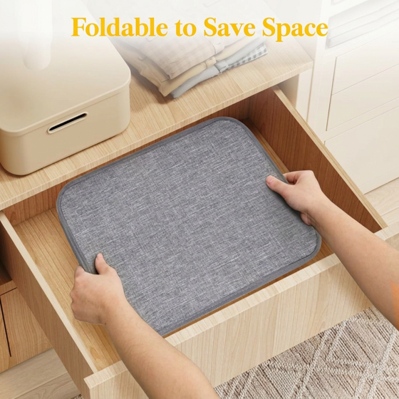 Norcho 80L Tall Collapsible Laundry Hamper with Handles, Foldable Portable Clothes Basket for Dorm Bathroom, Light Gray