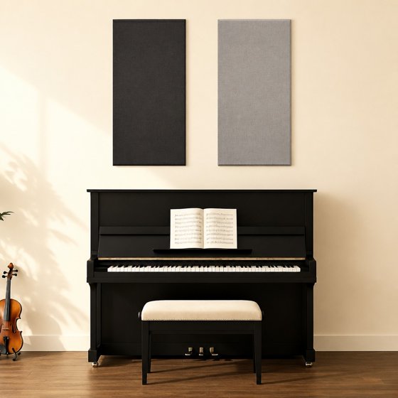 Norcho Large Fiberglass Acoustic Panels 39.4" x 19.7" x 1.6", Sound Proof Wall Panels, Sound Absorbing Acoustic Panels for Interior Wall Decor, Studio, Living Room, Theater, Gray