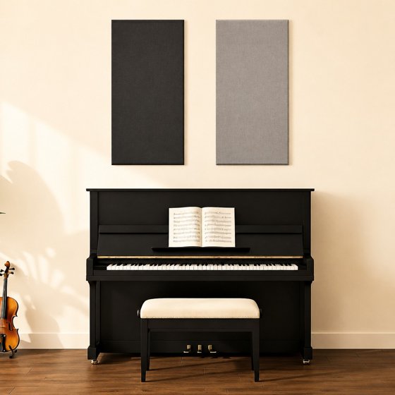 Norcho Large Fiberglass Acoustic Panels 39.4" x 19.7" x 1.6", Sound Proof Wall Panels, Sound Absorbing Acoustic Panels for Interior Wall Decor, Studio, Living Room, Theater, Black