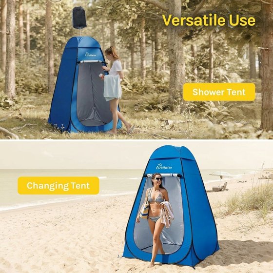 Norcho Pop Up Changing Tent for Beach Camping, Portable Shower Privacy Shelter Instant, 6.2-6.9ft High